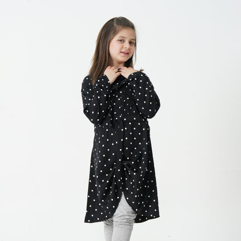 Polka Dots Dress - Black